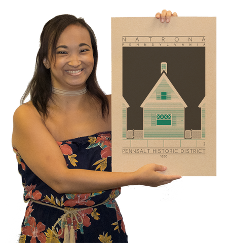 Pennsalt Historic District - 1850 Green Digital Print