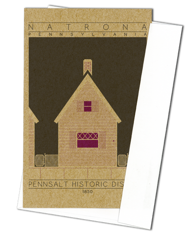 Pennsalt Historic District - 1850 Purple Miniature Digital Print