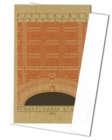 Pennsylvania Station - 1903 Orange Miniature Digital Print
