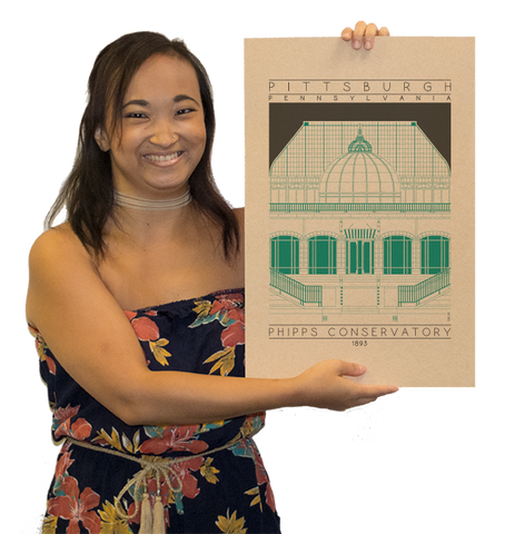 Phipps Conservatory - 1893 Green Digital Print