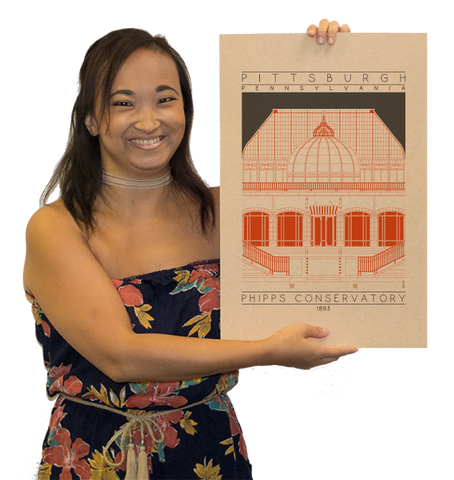 Phipps Conservatory - 1893 Orange Digital Print