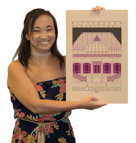 Phipps Conservatory - 1893 Purple Digital Print