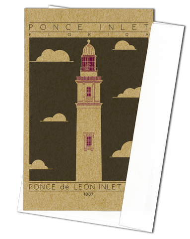 Ponce de Leon Inlet Light - 1887 Purple Miniature Digital Print