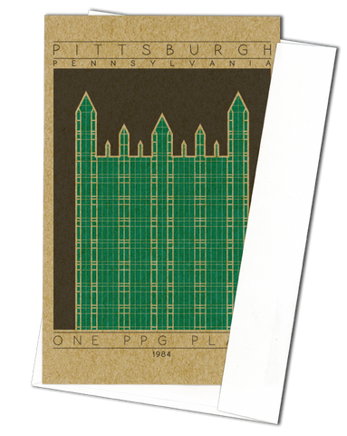 One PPG Place - 1984 Green Miniature Digital Print