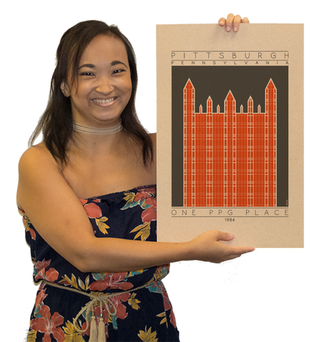 One PPG Place - 1984 Orange Digital Print