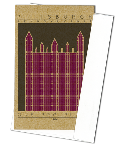 One PPG Place - 1984 Purple Miniature Digital Print