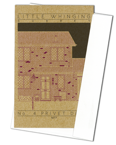 No. 4 Privet Drive - 1977 Purple Miniature Digital Print