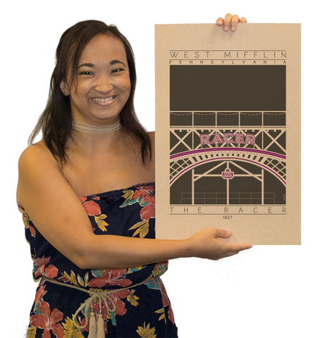 The Racer - 1927 Purple Digital Print