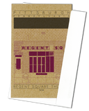 Regent Square Theater - 1938 Purple Miniature Digital Print