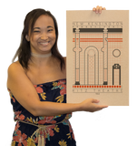 Ritz Theatre - 1922 Orange Digital Print