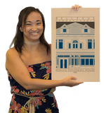 Marius Rousseau House - 1906 Blue Digital Print