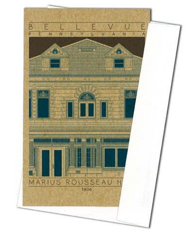 Marius Rousseau House - 1906 Blue Miniature Digital Print