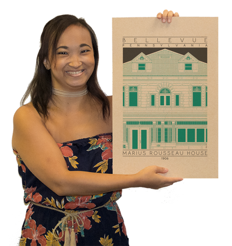 Marius Rousseau House - 1906 Green Digital Print