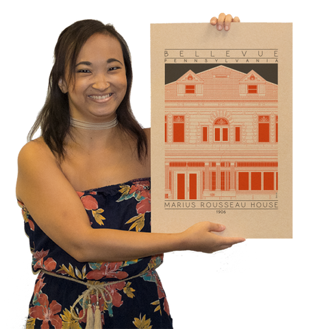 Marius Rousseau House - 1906 Orange Digital Print