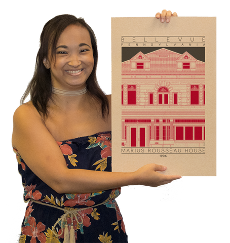 Marius Rousseau House - 1906 Red Digital Print