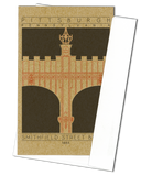 Smithfield Street Bridge - 1883 Orange Miniature Digital Print