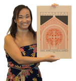 Saint Agnes Catholic Church - 1916 Orange Digital Print