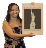 The Statue of Liberty - 1886 Green Digital Print