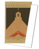 Saint Francis of Assisi Church - 1940 Orange Miniature Digital Print