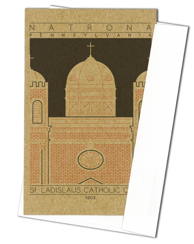 Saint Ladislaus Catholic Church - 1903 Orange Miniature Digital Print