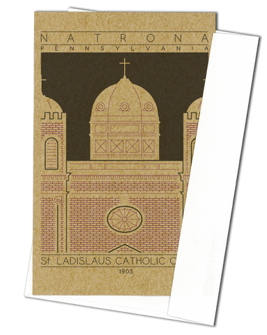 Saint Ladislaus Catholic Church - 1903 Purple Miniature Digital Print