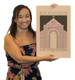 Saint Mary of Czestochowa Church - 1911 Purple Digital Print