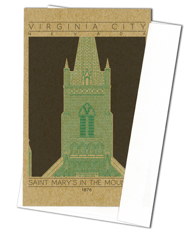 Saint Mary's in the Mountains - 1876 Green Miniature Digital Print