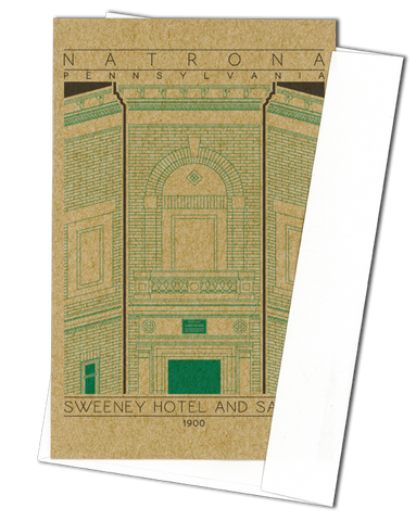 Sweeney Hotel and Saloon - 1900 Green Miniature Digital Print