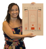 Sweeney Hotel and Saloon - 1900 Orange Digital Print