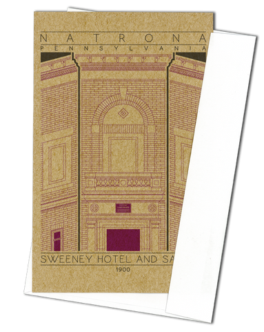 Sweeney Hotel and Saloon - 1900 Purple Miniature Digital Print