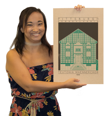 Teutonia Maennerchor - 1888 Green Digital Print