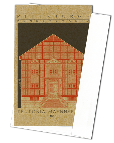 Teutonia Maennerchor - 1888 Orange Miniature Digital Print