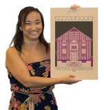 Teutonia Maennerchor - 1888 Purple Digital Print