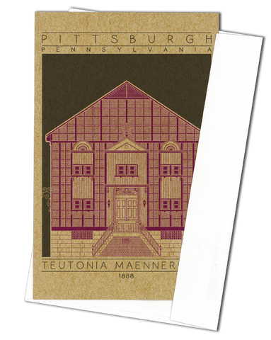 Teutonia Maennerchor - 1888 Purple Miniature Digital Print