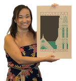 Trinity Cathedral - 1872 Green Digital Print