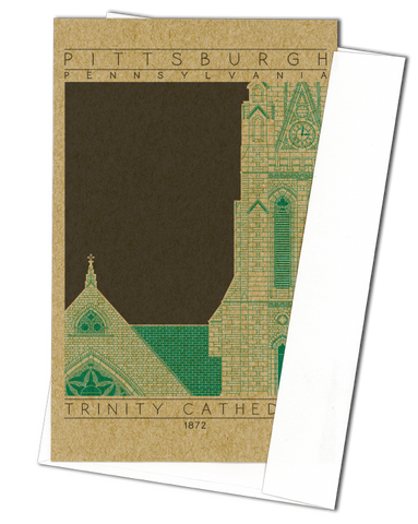 Trinity Cathedral - 1872 Green Miniature Digital Print