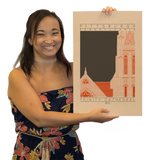 Trinity Cathedral - 1872 Orange Digital Print