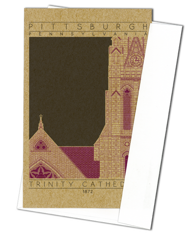 Trinity Cathedral - 1872 Purple Miniature Digital Print