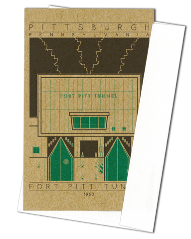Fort Pitt Tunnel - 1960 Green Miniature Digital Print