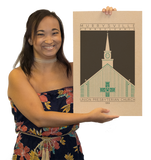 Union Presbyterian Church - 1959 Green Digital Print