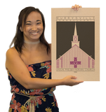 Union Presbyterian Church - 1959 Purple Digital Print