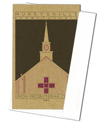 Union Presbyterian Church - 1959 Purple Miniature Digital Print