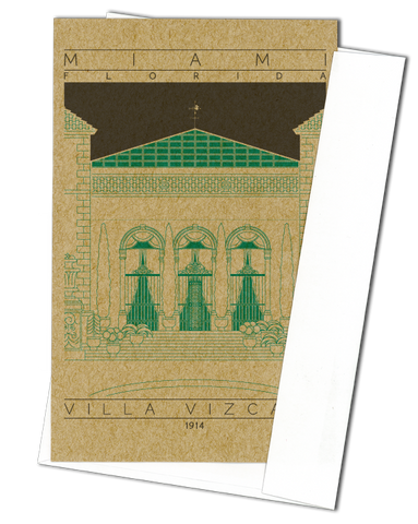 Villa Vizcaya - 1914 Green Miniature Digital Print