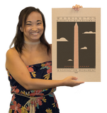 Washington Monument - 1885 Orange Digital Print