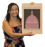 Westmoreland County Courthouse - 1906 Purple Digital Print