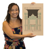 Wear Ever Building - 1914 Green Digital Print