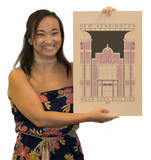 Wear Ever Building - 1914 Purple Digital Print