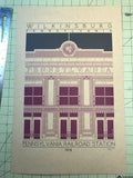 Wilkinsburg Pennsylvania Railroad Station - 1916 Purple Digital Print