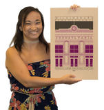 Wilkinsburg Pennsylvania Railroad Station - 1916 Purple Digital Print