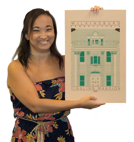 Yingling Mansion - 1905 Green Digital Print